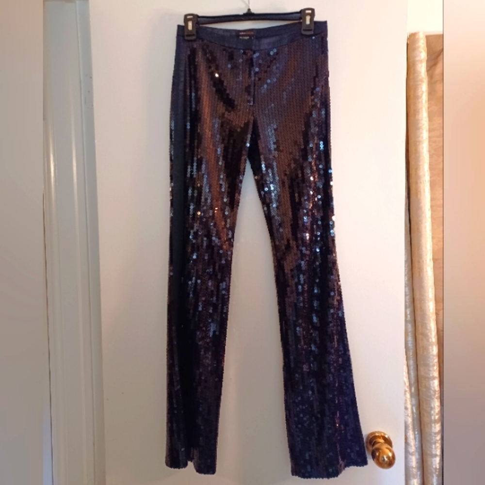 Black Sequined Pants.  Size 2